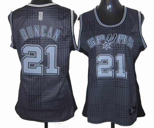 Women San Antonio Spurs 21# Tim Duncan Rhythm Fashion Swingman Jersey