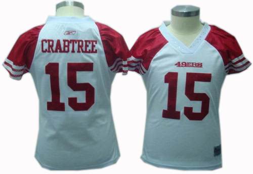 Women San Francisco 49ers #15 Michael Crabtree jersey white
