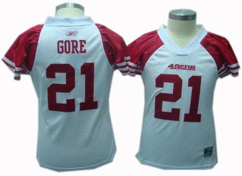 Women San Francisco 49ers #21 Frank Gore jersey white