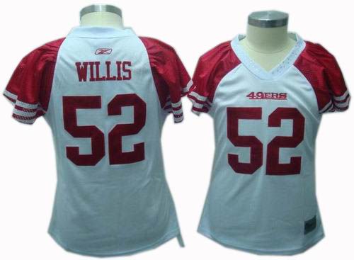 Women San Francisco 49ers #52 Patrick Willis jerseys white