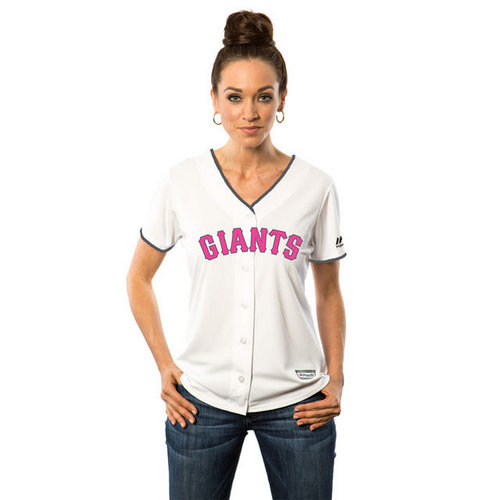 Women San Francisco Giants White Home 2016 Mother-s Day Cool Base Team Jersey
