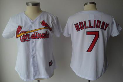Women St. Louis Cardinals #7 HOLLIDAY white jerseys