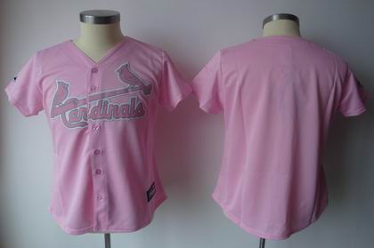 Women St Louis Cardinals blank jerseys pink