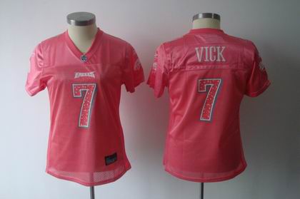 Women Sweetheart Philadelphia Eagles #7 MICHAEL VICK red jersey