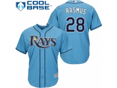 Women Tampa Bay Rays #28 Colby Rasmus light Blue Jersey