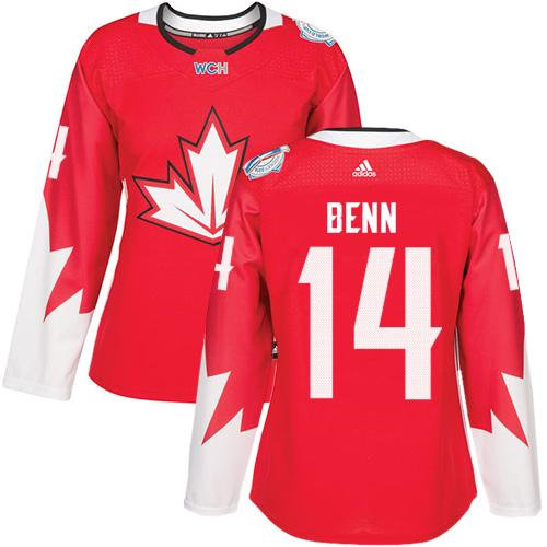 Women Team Canada 14 Jamie Benn Red 2016 World Cup NHL Jersey