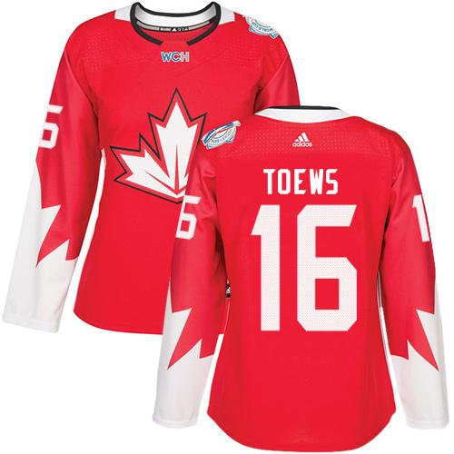 Women Team Canada 16 Jonathan Toews Red 2016 World Cup NHL Jersey