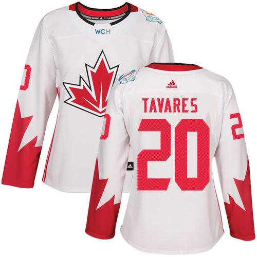 Women Team Canada 20 John Tavares White 2016 World Cup NHL Jersey