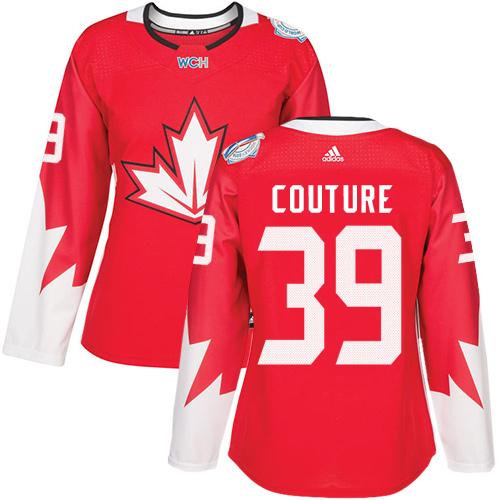 Women Team Canada 39 Logan Couture Red 2016 World Cup NHL Jersey