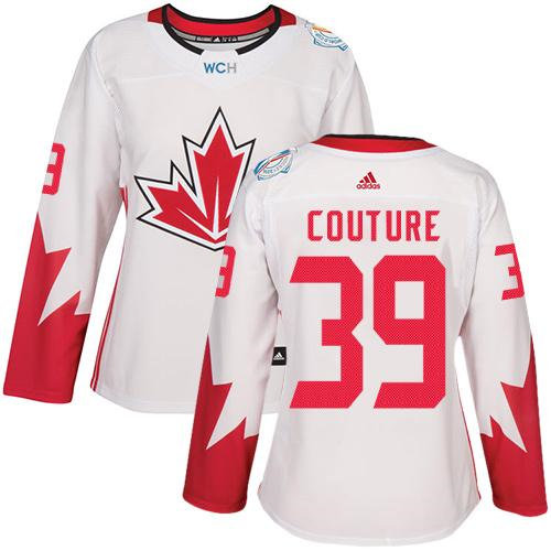 Women Team Canada 39 Logan Couture White 2016 World Cup NHL Jersey