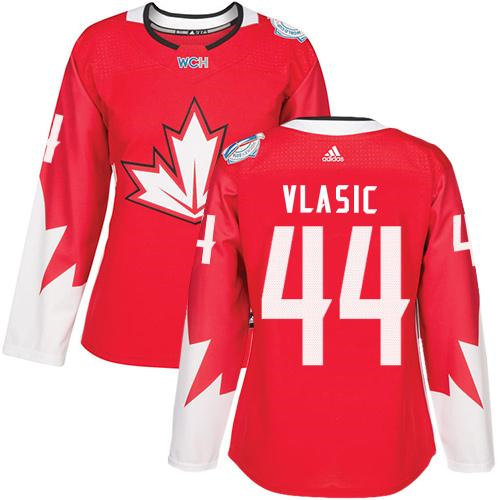 Women Team Canada 44 Marc-Edouard Vlasic Red 2016 World Cup NHL Jersey