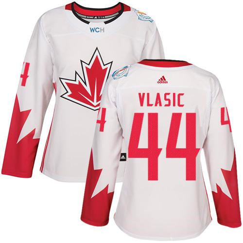 Women Team Canada 44 Marc-Edouard Vlasic White 2016 World Cup NHL Jersey