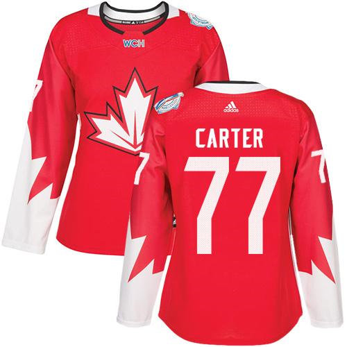 Women Team Canada 77 Jeff Carter Red 2016 World Cup NHL Jersey