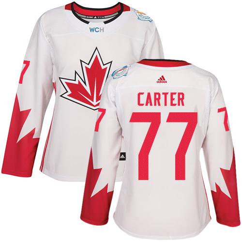 Women Team Canada 77 Jeff Carter White 2016 World Cup NHL Jersey