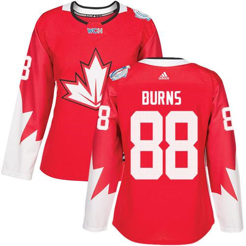 Women Team Canada 88 Brent Burns Red 2016 World Cup NHL Jersey