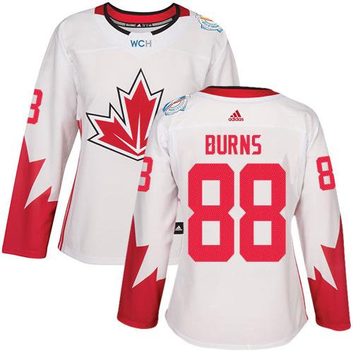 Women Team Canada 88 Brent Burns White 2016 World Cup NHL Jersey