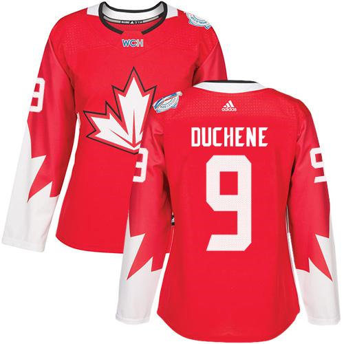 Women Team Canada 9 Matt Duchene Red 2016 World Cup NHL Jersey
