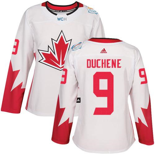 Women Team Canada 9 Matt Duchene White 2016 World Cup NHL Jersey