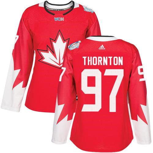 Women Team Canada 97 Joe Thornton Red 2016 World Cup NHL Jersey