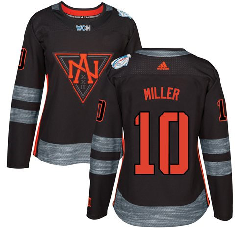 Women Team North America 10 J. T. Miller Black 2016 World Cup NHL Jersey