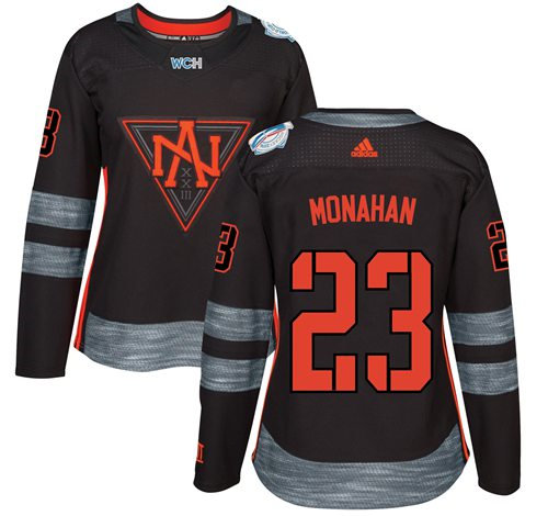 Women Team North America 23 Sean Monahan Black 2016 World Cup NHL Jersey