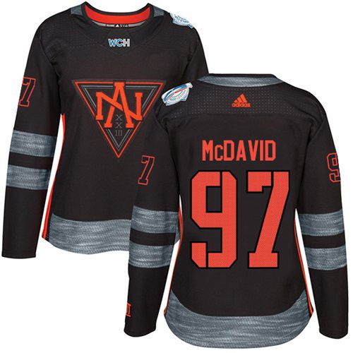Women Team North America 97 Connor McDavid Black 2016 World Cup NHL Jersey