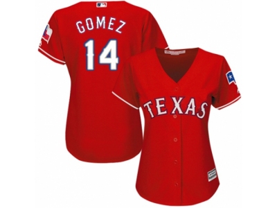 Women Texas Rangers #14 Carlos Gomez red Jersey