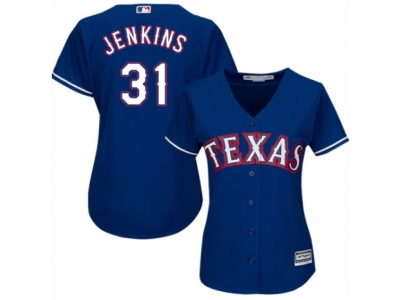 Women Texas Rangers #31 Ferguson Jenkins blue Jersey
