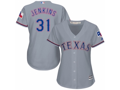 Women Texas Rangers #31 Ferguson Jenkins grey Jersey