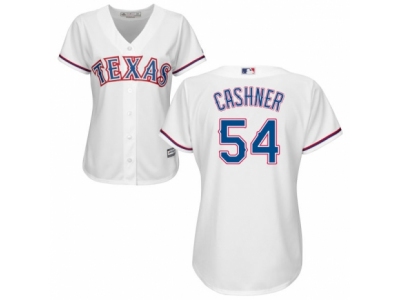 Women Texas Rangers #54 Andrew Cashner white Jersey