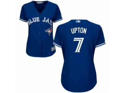 Women Toronto Blue Jays #7 B.J. Upton Blue Jersey