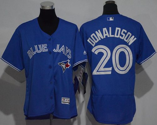 Women Toronto Blue Jays 20 Josh Donaldson Blue Flexbase Authentic MLB Jersey