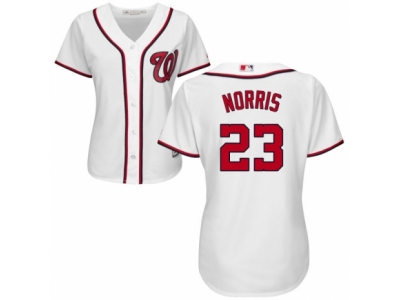 Women Washington Nationals #23 Derek Norris white Jersey