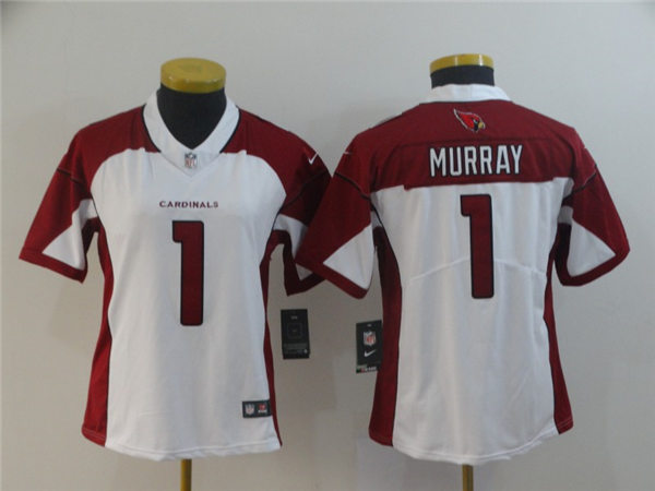 Womens Arizona Cardinals #1 Kyler Murray Nike White Limited Jersey