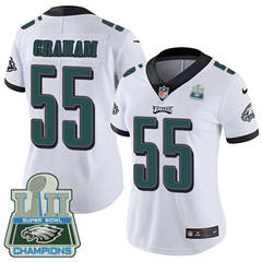 Womens Nike Philadelphia Eagles #55 Brandon Graham White Super Bowl LII Champions Stitched NFL Vapor Untouchable Limited Jersey