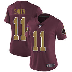 Womens Nike Washington Redskins #11 Alex Smith Burgundy Red Alternate Stitched NFL Vapor Untouchable Limited Jersey