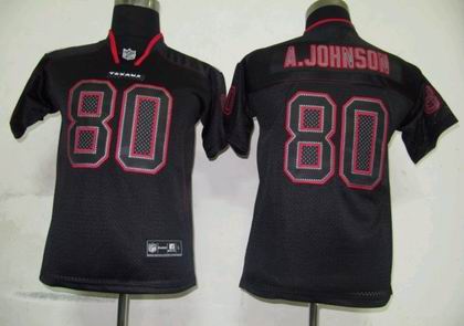 YOUTH Houston Texans 80 Andre Johnson Lights Out BLACK Jerseys