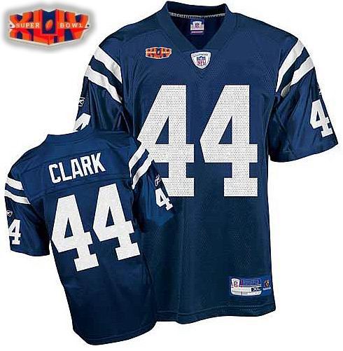 YOUTH Indianapolis Colts #44 Dallas Clark Super Bowl XLIV Team Color Jersey