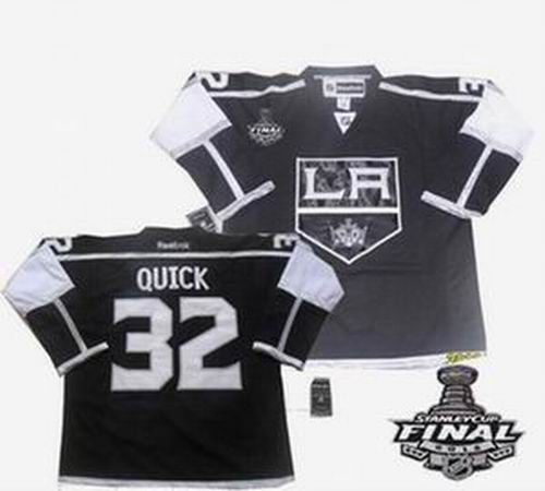 YOUTH Los Angeles Kings #32 Jonathan Quick black 2012 STANLEY CUP jerseys