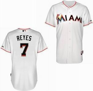 YOUTH Miami Marlins 7# Jose Reyes white Cool Base Jersey
