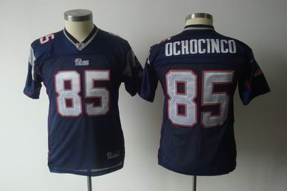 YOUTH New England Patriots #85 Chad Ochocinco BLUE Jersey