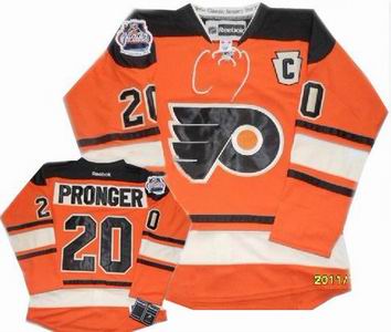 YOUTH Philadelphia Flyers #20 Chris Pronger orange 2012 Winter Classic Premier Jersey