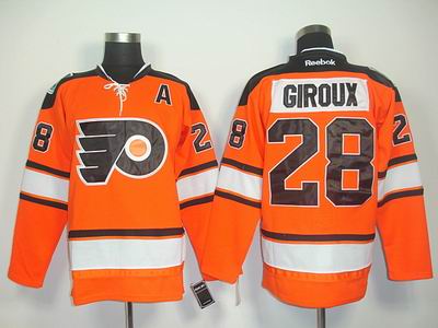 YOUTH Philadelphia Flyers #28 CLAUDE GIROUX 2012 orange Winter Classic Premier Jersey1