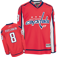 YOUTH RBK hockey jerseys,Washington Capitals 8# A.Ovechkin Home RED