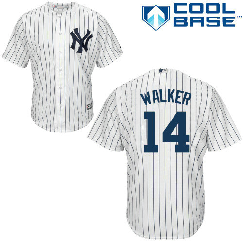 Yankees #14 Neil Walker White Cool Base Stitched Youth MLB Jersey