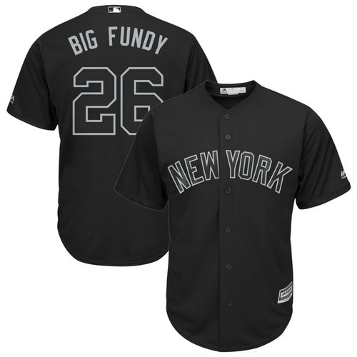 Yankees 26 DJ LeMahieu Big Fundy Black 2019 Players' Weekend Player Jersey
