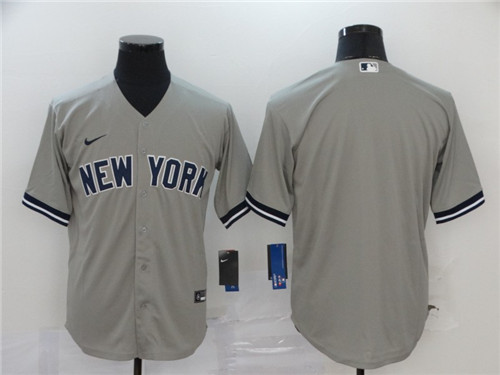 Yankees Blank Gray 2020 Nike Cool Base Jersey