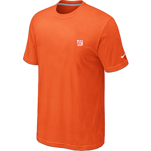 York Giants Sideline Chest embroidered logo T-Shirt orange