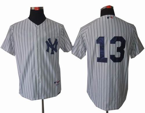 Youth  New York Yankees #13 Alex Rodriguez white Jerseys