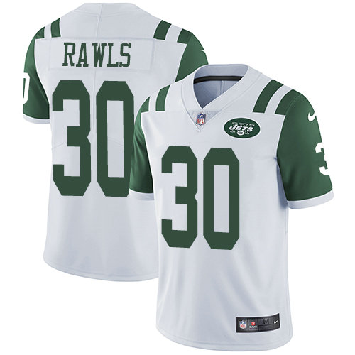 Youth  Nike Jets #30 Thomas Rawls White Youth Stitched NFL Vapor Untouchable Limited Jersey